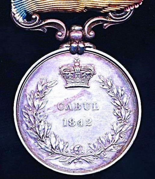 Cabul Medal 1842 (First Afghan War). With 'Victoria Vindex' obverse legend and 'Cabul 1842' reverse