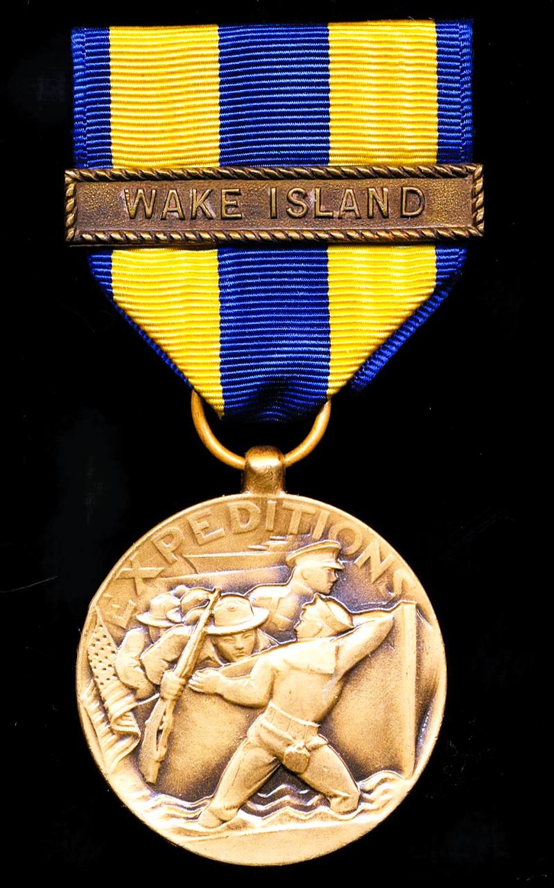 United States: United States Navy Expeditionary Medal. With clasp 'Wake Island'