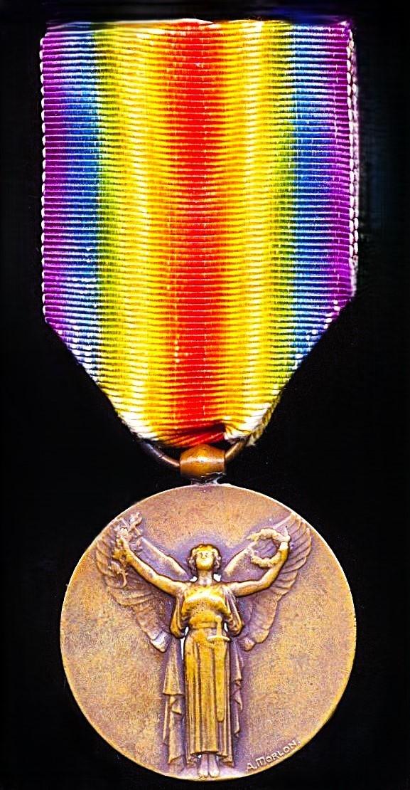 France: Interallied Victory Medal (Medaille Inter-Alliee De La Victorie 1918). First model by Morlon