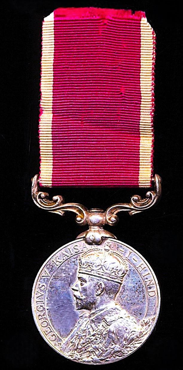 India Military Long Service & Good Conduct Medal. GV 1st issue (427 Naick Jang No. 6 Mtn. By. R.G.A.)