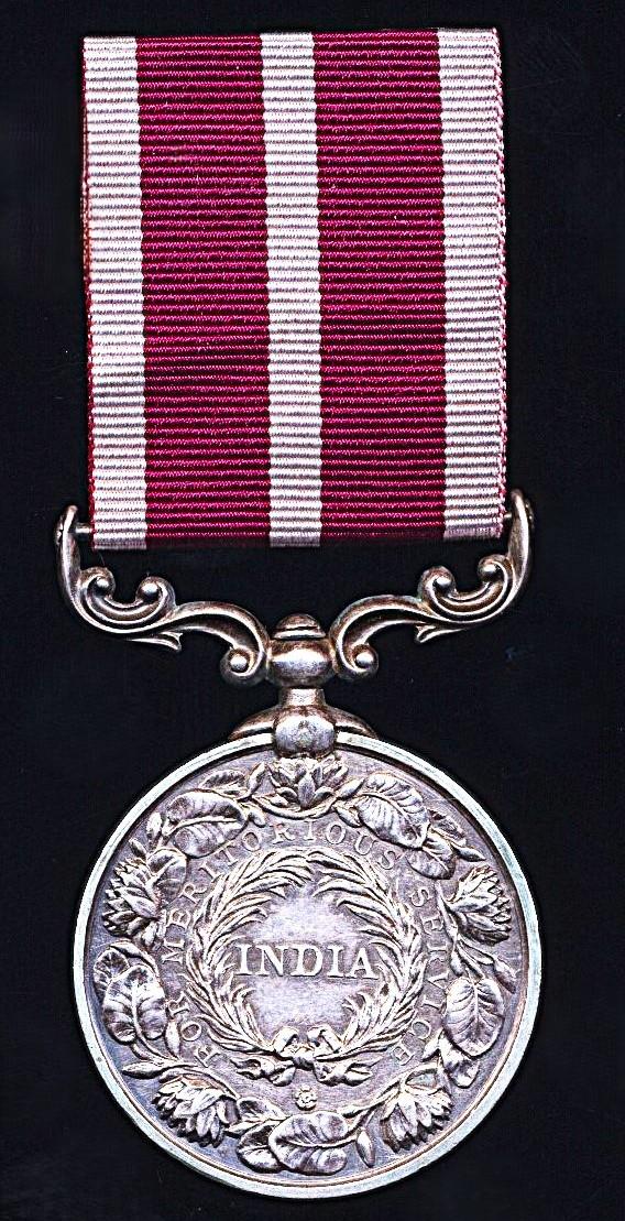 Indian Meritorious Service Medal. GVI issue (20781 Hav Hakumat Singh, 24 Mtn. Bty. R.A.)