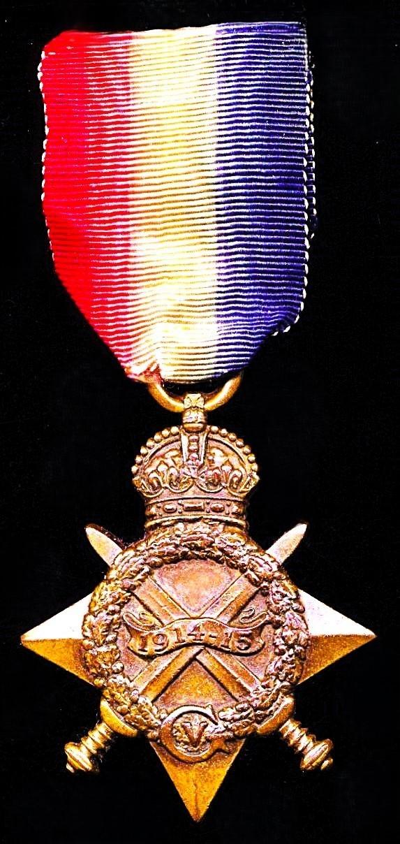 1914-15 Star (No. 1087 Dvr. Sher Khan, 28/Mtn. Battery.)