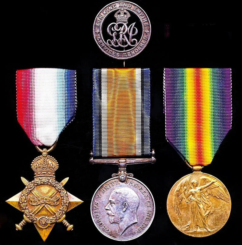 A Great War 1916 Casualty with Silver War Badge group of 4: Lance-Corporal William Edward Barnes 'D' Company, 5th Battalion Royal Berkshire Regiment