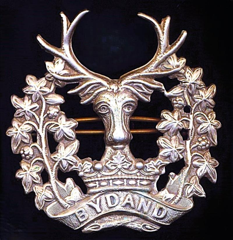 Gordon Highlanders. Other-Ranks white metal glengarry badge. Circa 1902-1953