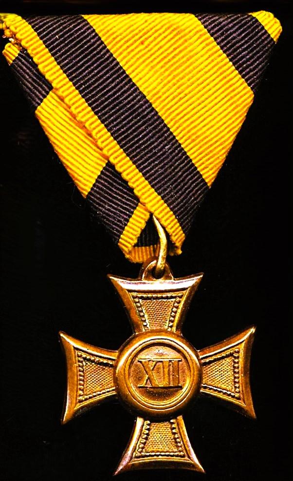 Austria (Imperial): Military Long Service Decoration. II Class for Twelve Years' Service (1913-1918). Bronze Gilt