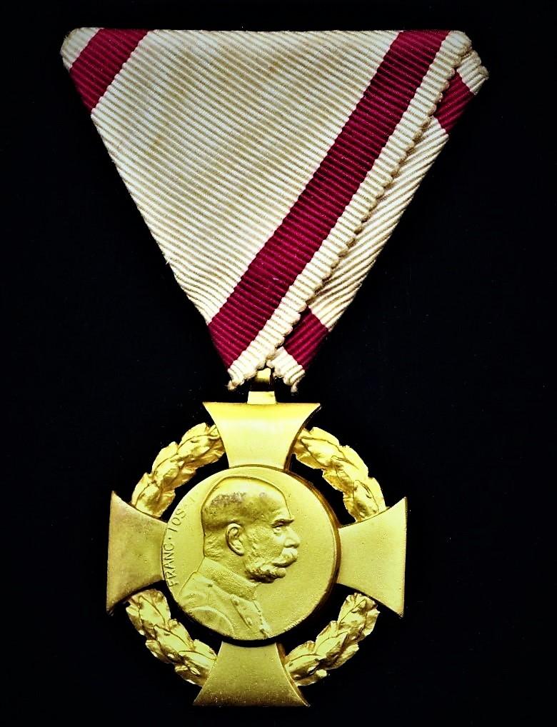 Austria (Empire): Jubilee Medal for the Armed Forces 1908. Bronze gilt