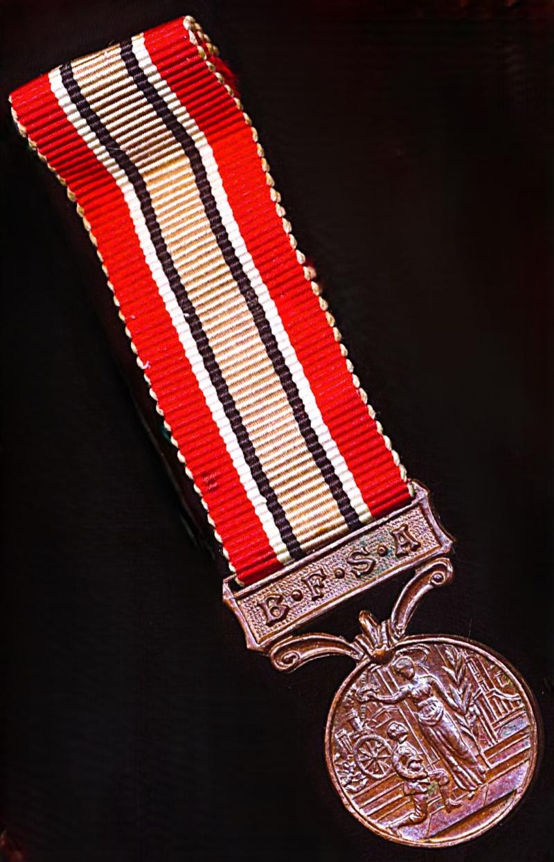 British Fire Services Association: Long and Efficient Service Medal. Bronze (for 10 Years service). With 'B.F.S.A.' suspension bar