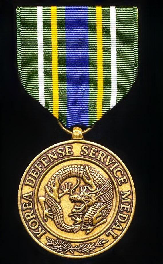 United States: Korea Defense Service Medal (KDSM). 1st type obverse legend