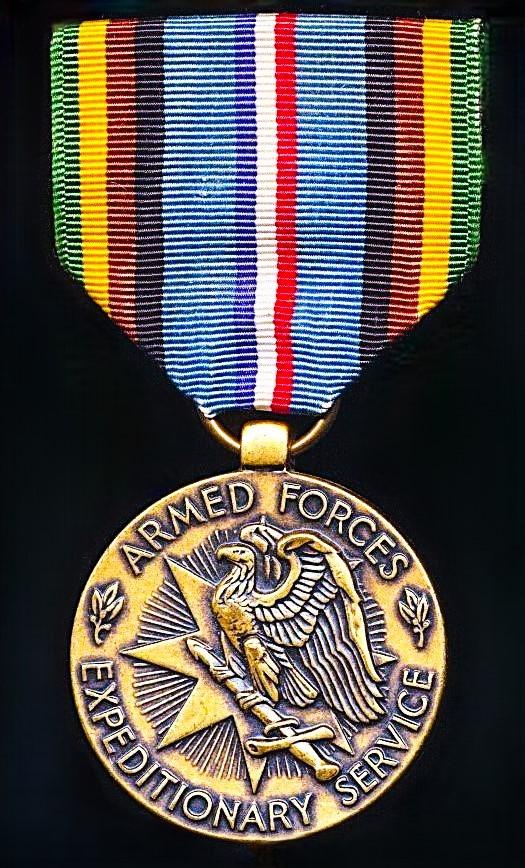 United States: Armed Forces Expeditionary Service Medal. An issue from era 1970-1990