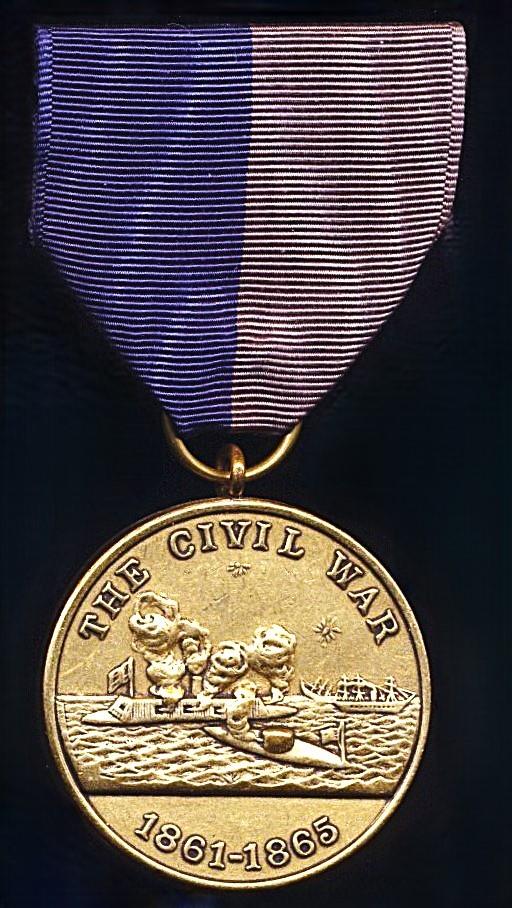United States: Civil War Service Medal 1861-1865. Naval obverse with United States Navy reverse