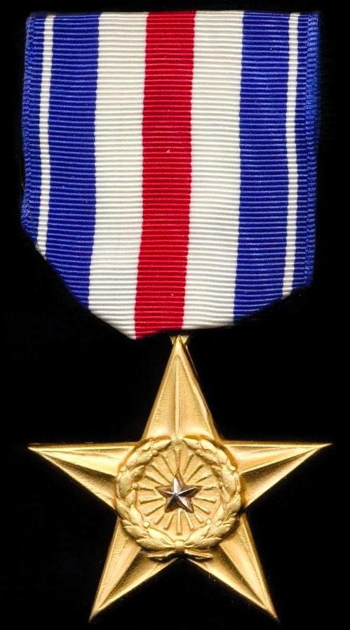 United States: Silver Star Medal. Korean War & Vietnam War issue (Circa 1950-1975)