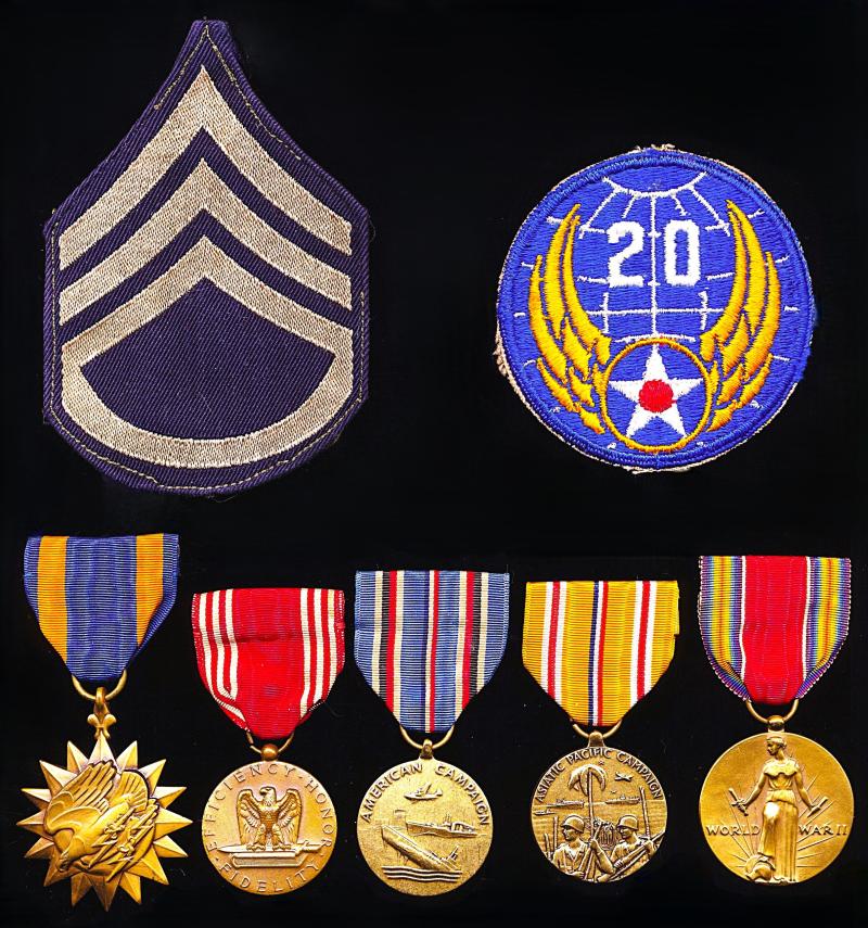United States: A Second World War Bravery, Campaign & Long Service Group: William Joseph Siegel, United States Army Air Force