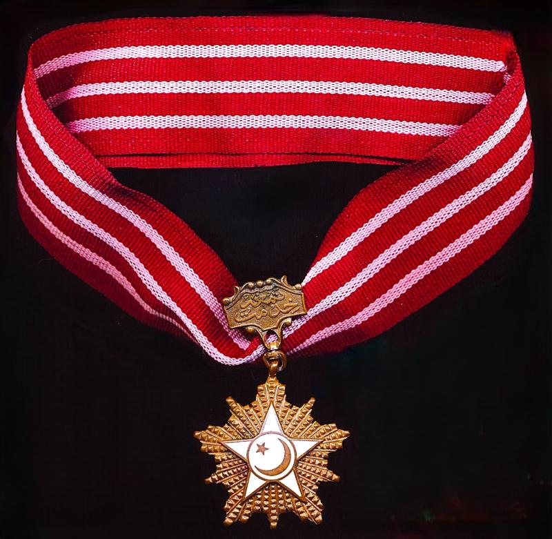 Pakistan (Republic): Medal of Military Service (Tamgha-i-Khidmat (Military)). Third Class (T.K.III). 2nd type insignia (Circa 1980-2025)