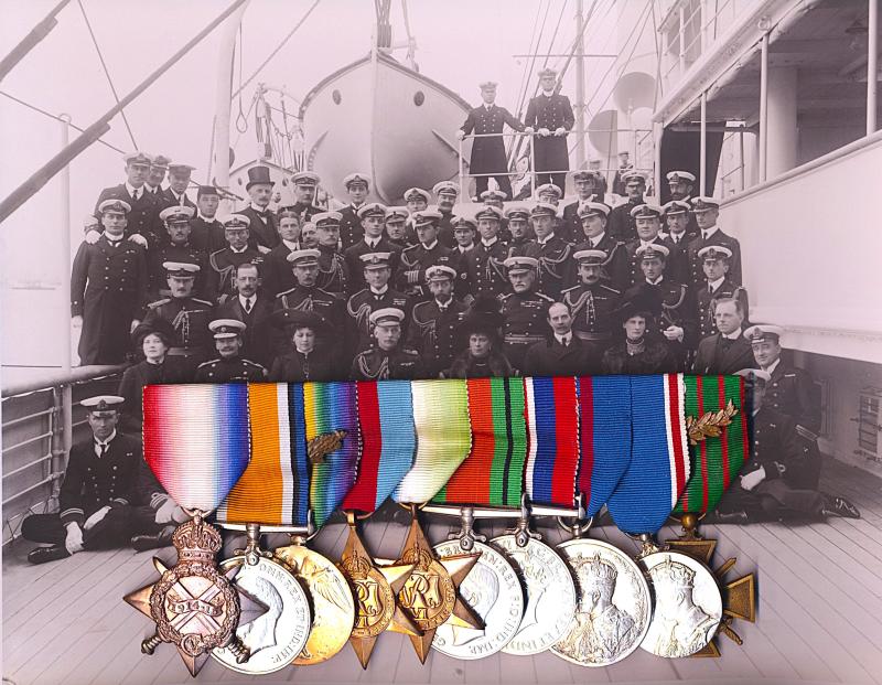 A Naval Captain who was present at the Delhi Durbar, Decorated for Gallipoli, evacuated the Lt-Governors of Jersey & Guernsey 1940 and served 1939-45 group of 10: Captain Hugh Salvin Bowlby, Royal Navy