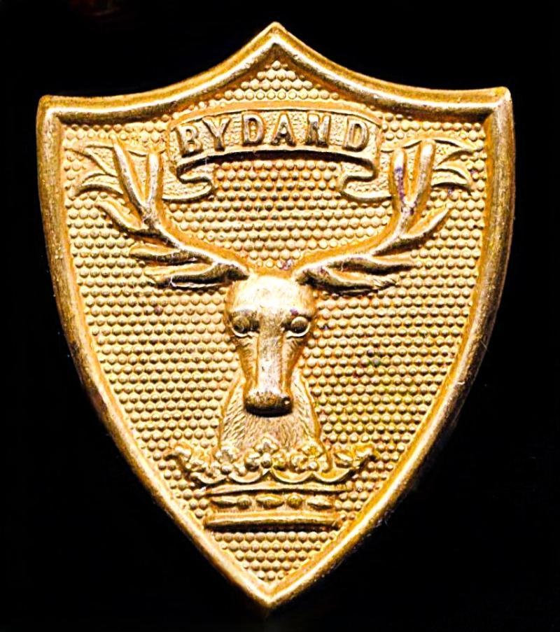 Gordon Highlanders. Sporran Badge. Brass (Gilding Metal). Circa 1895-1953