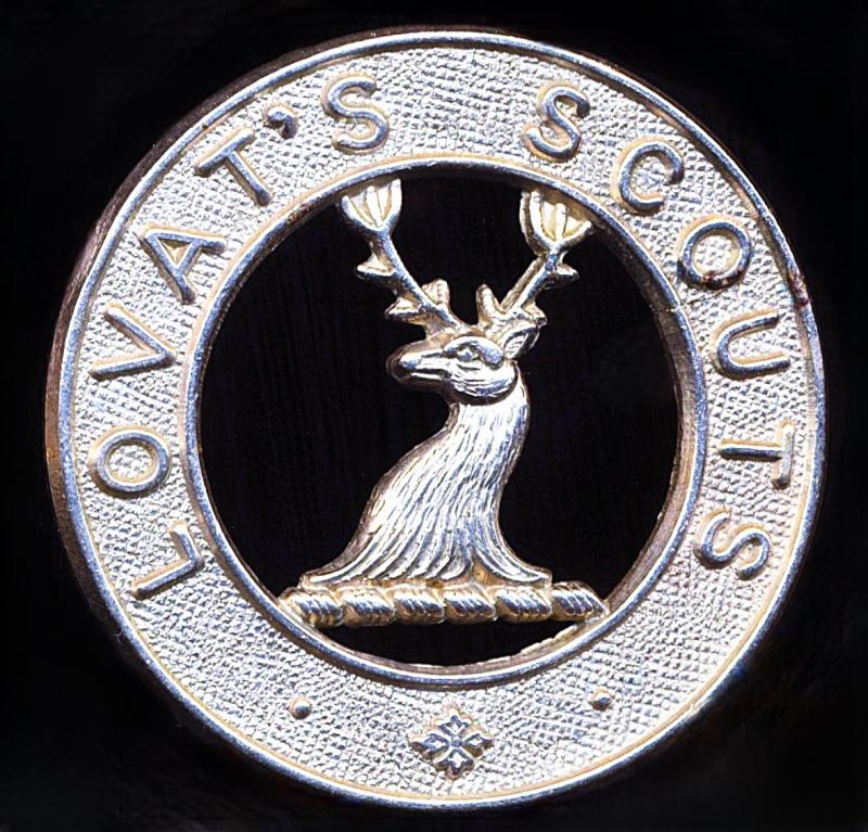 Lovat Scouts: Cap Badge. White-metal. Circa 1903-1922.