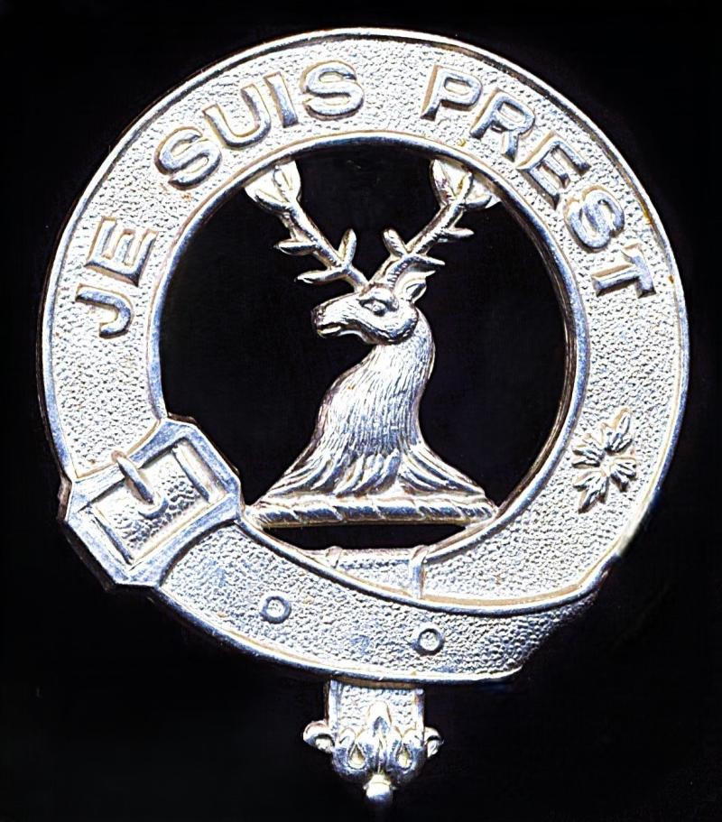 Lovat Scouts: Cap Badge. White-metal. As worn by Other-Ranks in white-metal circa 1901-1903 & 1922-1952