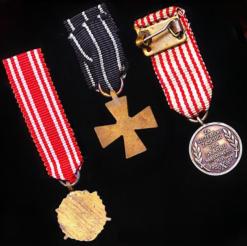 Poland: Lot of 3 x different miniature medals