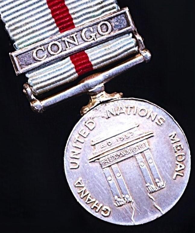 Ghana: Congo Medal 1960. Miniature medal