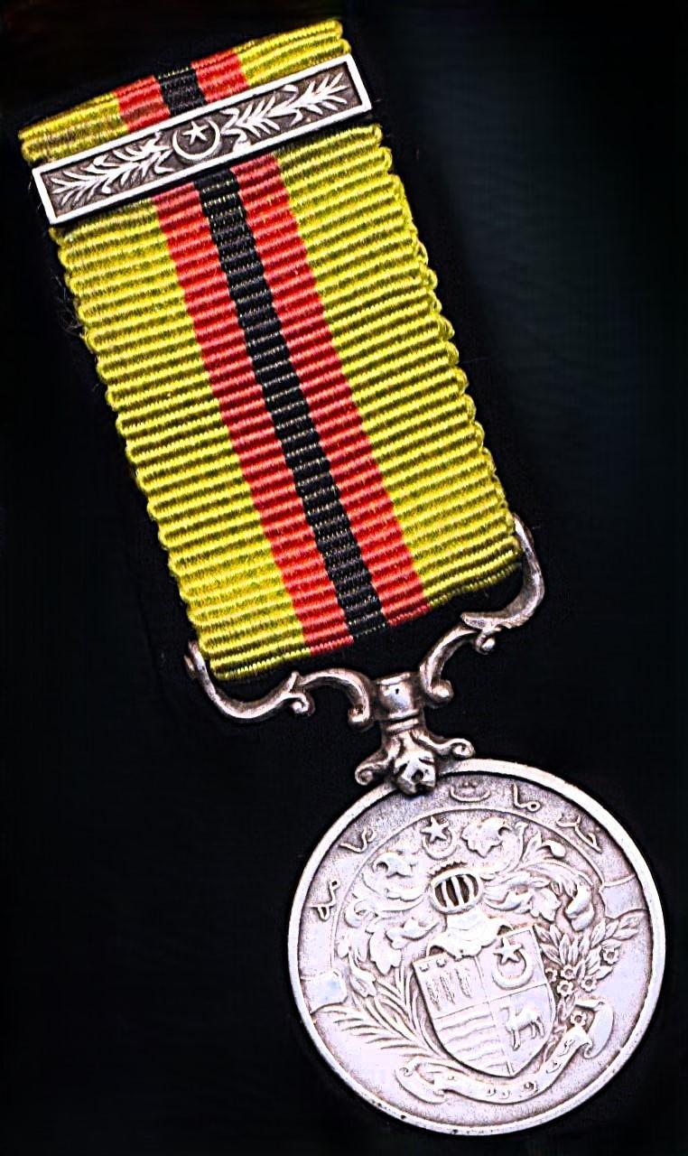 Bahawalpur (Princely State, Punjab) Civil General Service Medal. On 2nd type riband