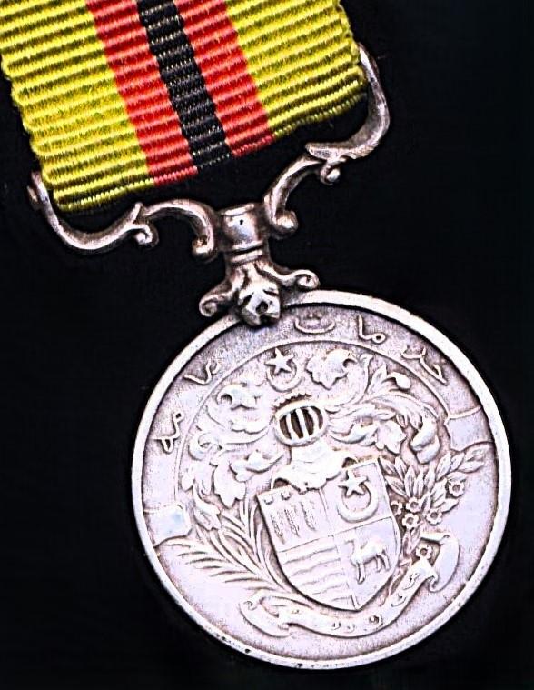 Bahawalpur (Princely State, Punjab) Civil General Service Medal. On 2nd type riband