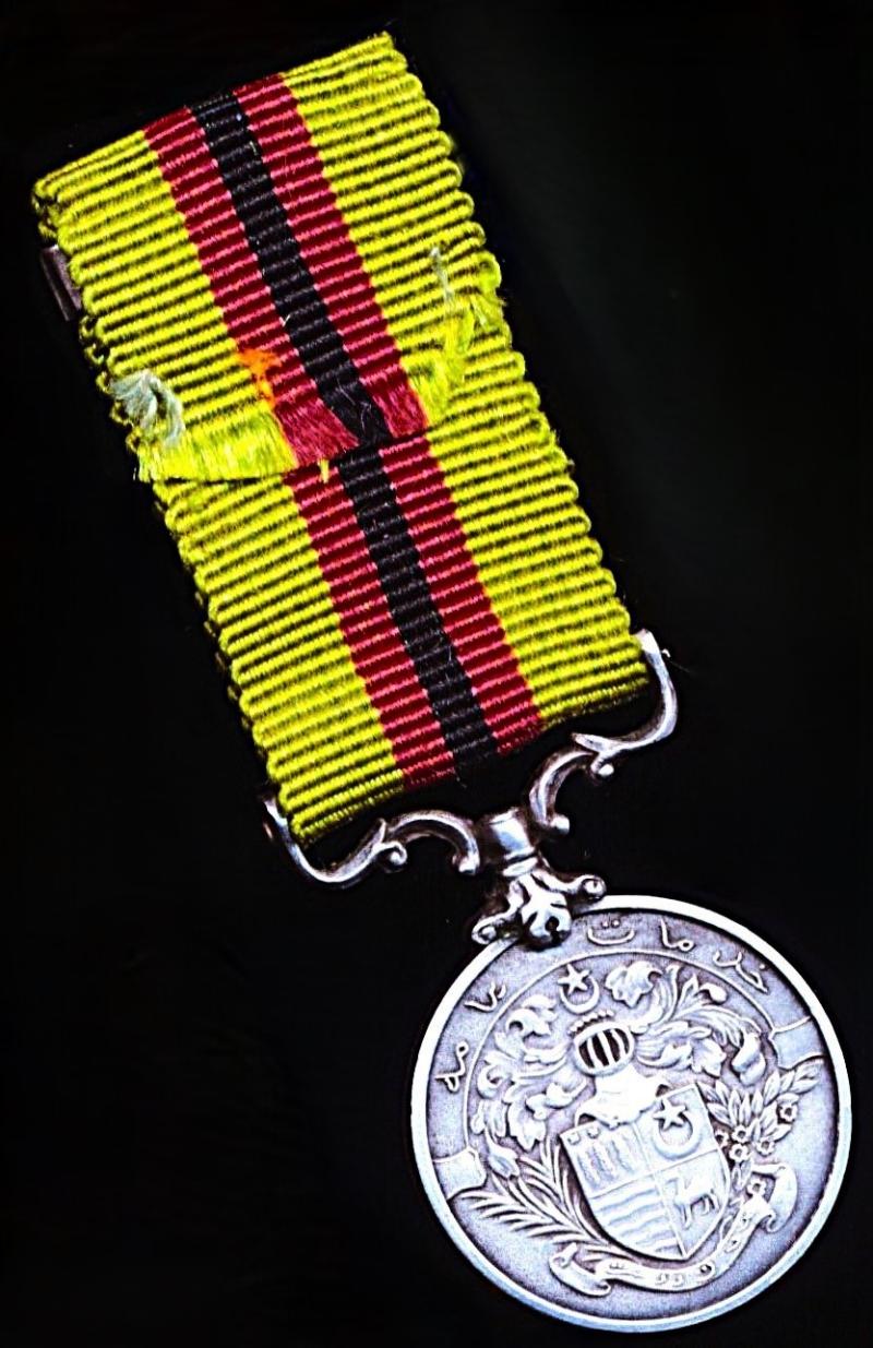 Bahawalpur (Princely State, Punjab) Civil General Service Medal. On 2nd type riband