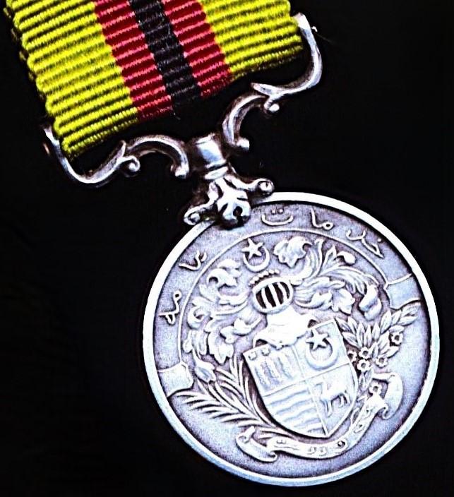 Bahawalpur (Princely State, Punjab) Civil General Service Medal. On 2nd type riband