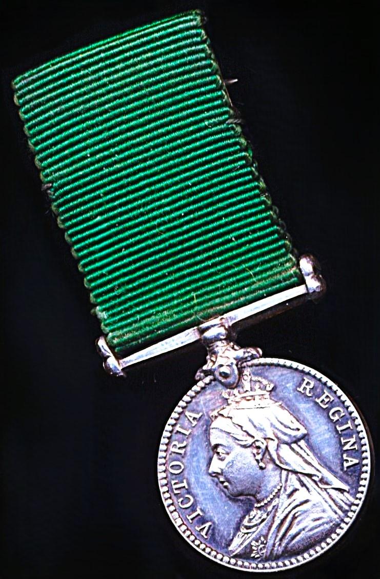 United Kingdom: Volunteer Force Long Service Medal. Queen Victoria issue. As awarded to United Kingdom volunteers. Miniature Medal