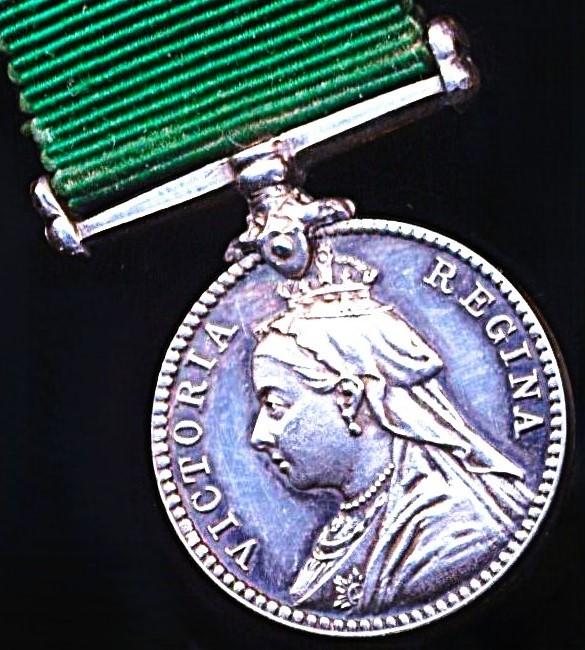 United Kingdom: Volunteer Force Long Service Medal. Queen Victoria issue. As awarded to United Kingdom volunteers. Miniature Medal