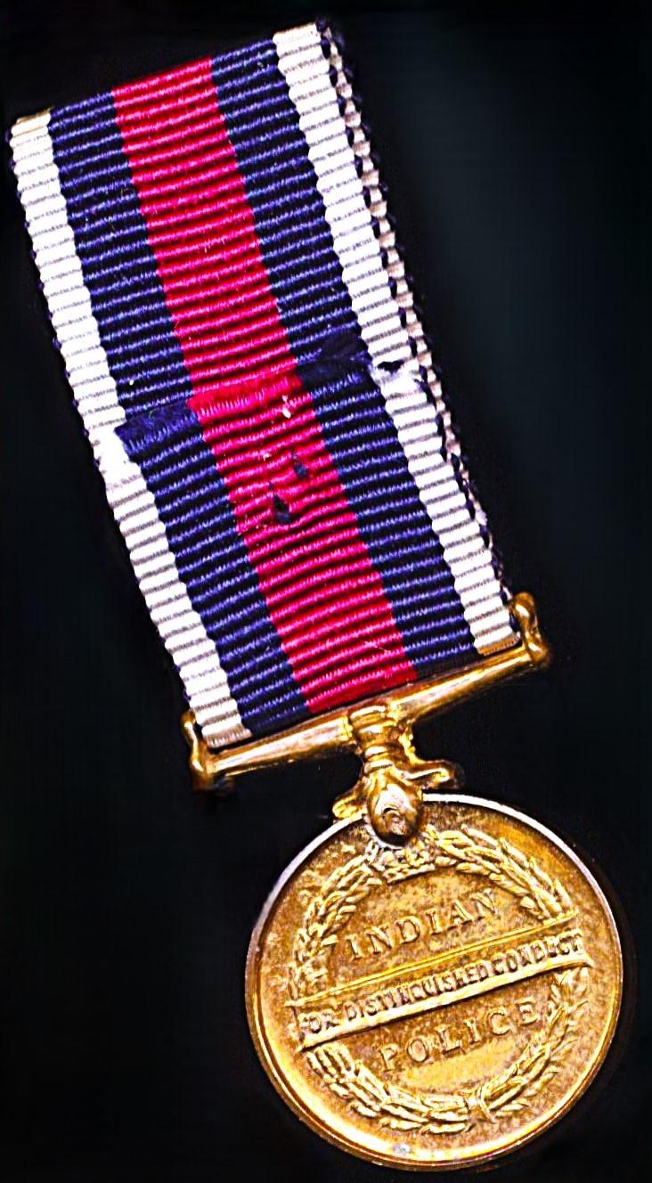 British India: Indian Police Medal. GVI issue. 'For Distinguished Conduct' (circa 1937-1947)