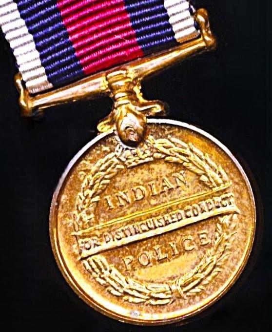 British India: Indian Police Medal. GVI issue. 'For Distinguished Conduct' (circa 1937-1947)