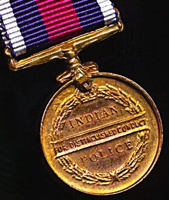 British India: Indian Police Medal. GV issue. 'For Distinguished Conduct' (circa 1932-1936)