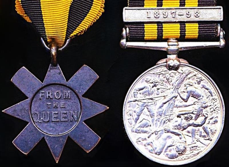 An Ashanti Star 1896 & West Africa 'Gold Coast' 1897-98 Campaign Medal pair: Private Fulani Kwarika. Gold Coat Constabulary