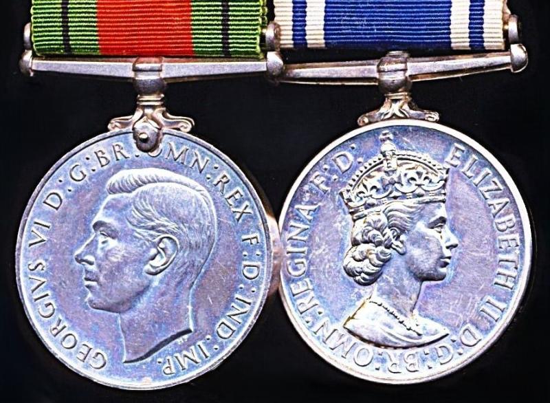 A Metropolitan Police Second World War 'Home Defence' and Police Long service medal pair: Sergeant Frederick Denis Plummer, Metropolitan Police
