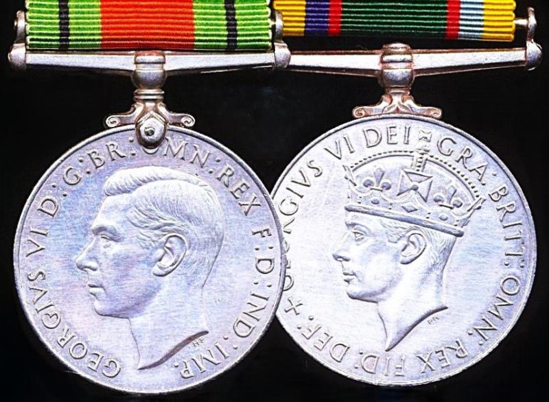 An Officers Second World War 'Home Front' & Cadet Forces long service medal pair: Flying Officer Frederick Beresford Dudley, Royal Air Force Volunteer Reserve (Training Branch)