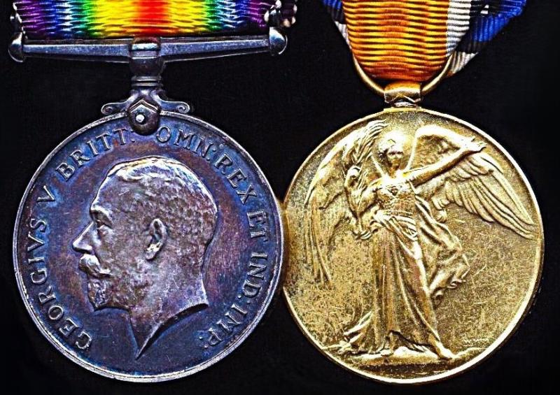 A 'Severely Wounded' Great War casualty medal pair: Private Frederick John Polhill Worcestershire Yeomanry, later 4th Battalion Worcestershire Regiment and Royal Defence Corps