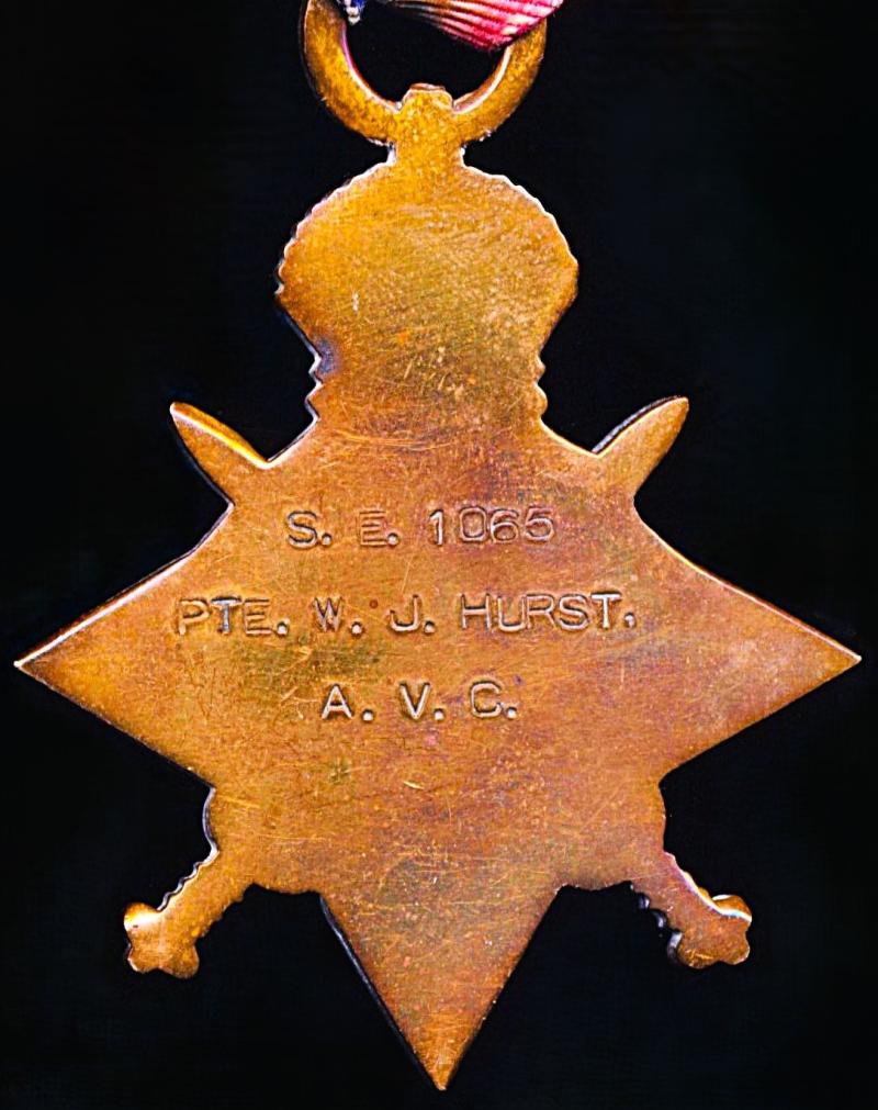 A Shoreham, Sussex, interest 1914 'Special Enlistment' - Horse Handler - later 'Recommended for a decoration in Italy' Great War medal group of 3: Private William John Thomas Hurst, 10th Battalion West Riding Regiment late Army Veterinary Corps