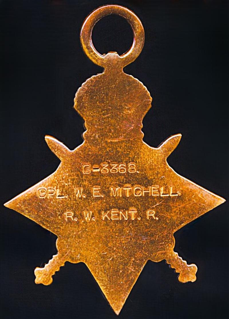 An Infantry Officers 'Commissioned from the Ranks' Great War 'Western Front' medal group of 3: Lieutenant William Edward Mitchell, 2nd Battalion West Riding Regiment (Duke of Wellington's Regiment) late 7th Bn Royal West Kent Regiment