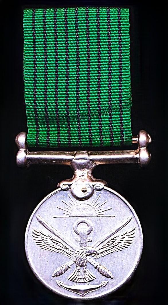 India: Armed Forces 9 Years Long Service Medal (13753015 Hav D K H J&K)
