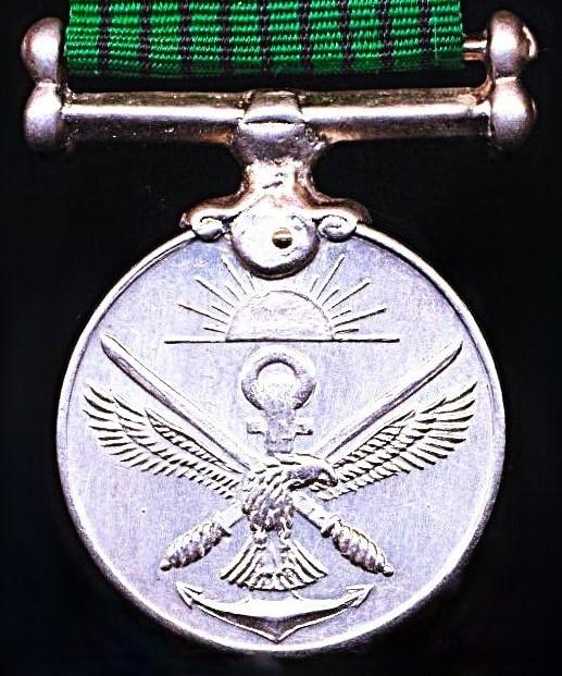 India: Armed Forces 9 Years Long Service Medal (13753015 Hav D K H J&K)
