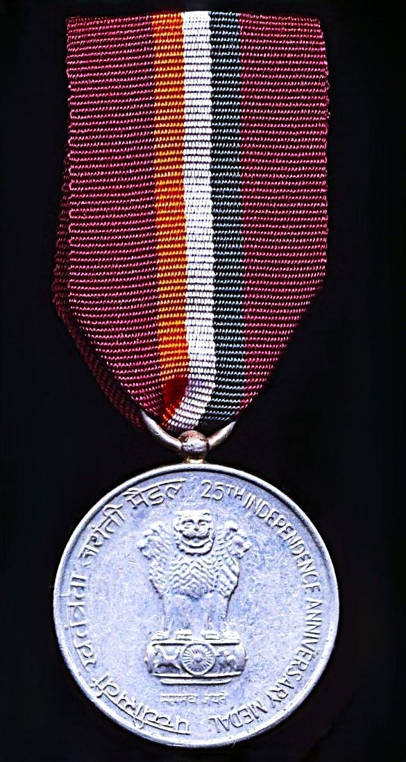 India: 25th Anniversary of Independence 'Jubilee' Medal 1947-1972