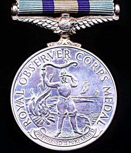 Royal Observer Corps Long Service Medal (Leading Observer D.C.P. Willmer)