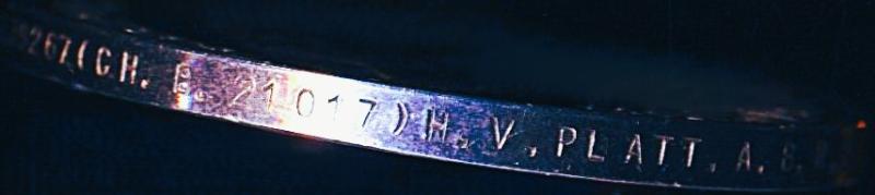 Royal Fleet Reserve Long Service & Good Conduct Medal. GV issue 2nd type with 'Coinage Head' (J.39267 (CH.B. 21017) H. V. Platt. A.B. R.F.R.)