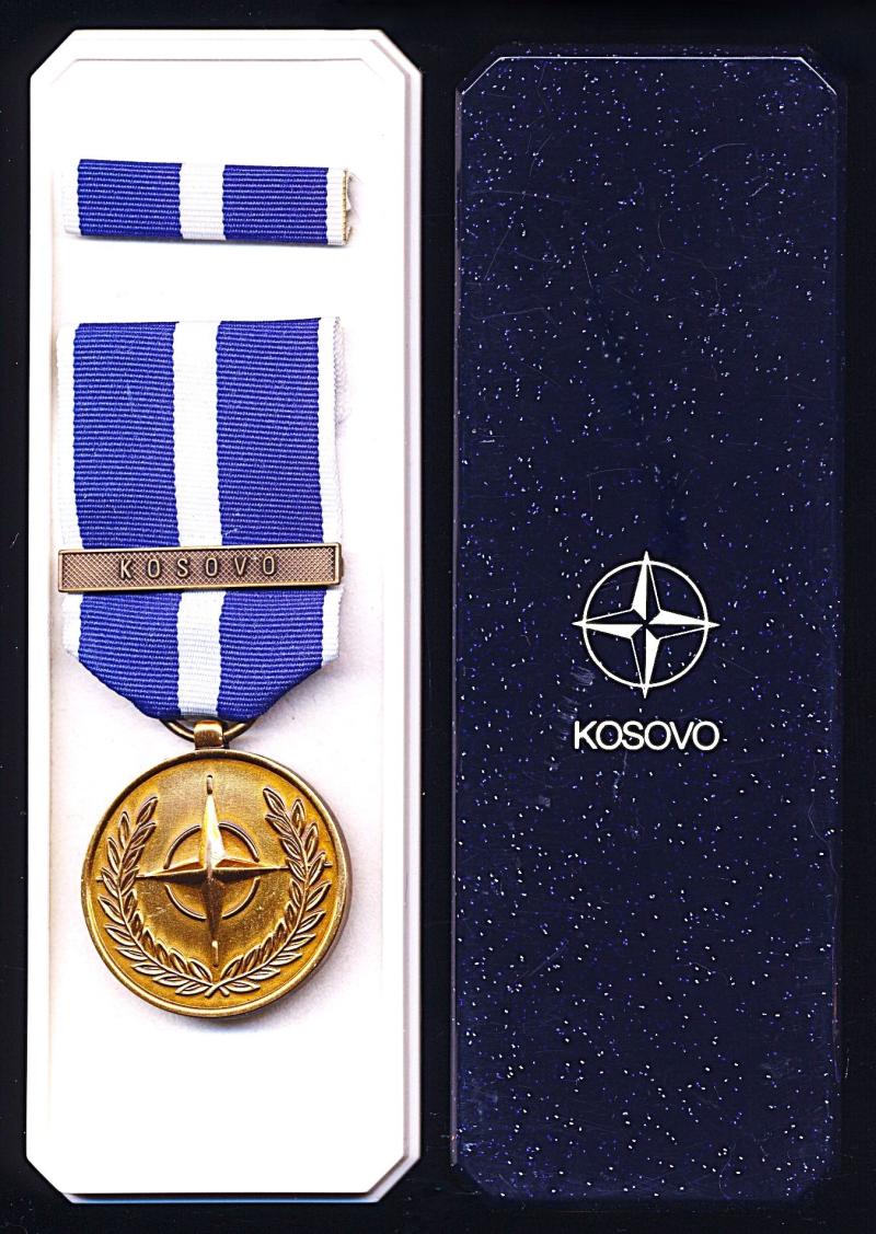 North Atlantic Treaty Organisation (NATO ): NATO Medal for the Former Yugoslavia. With clasp 'Kosovo'
