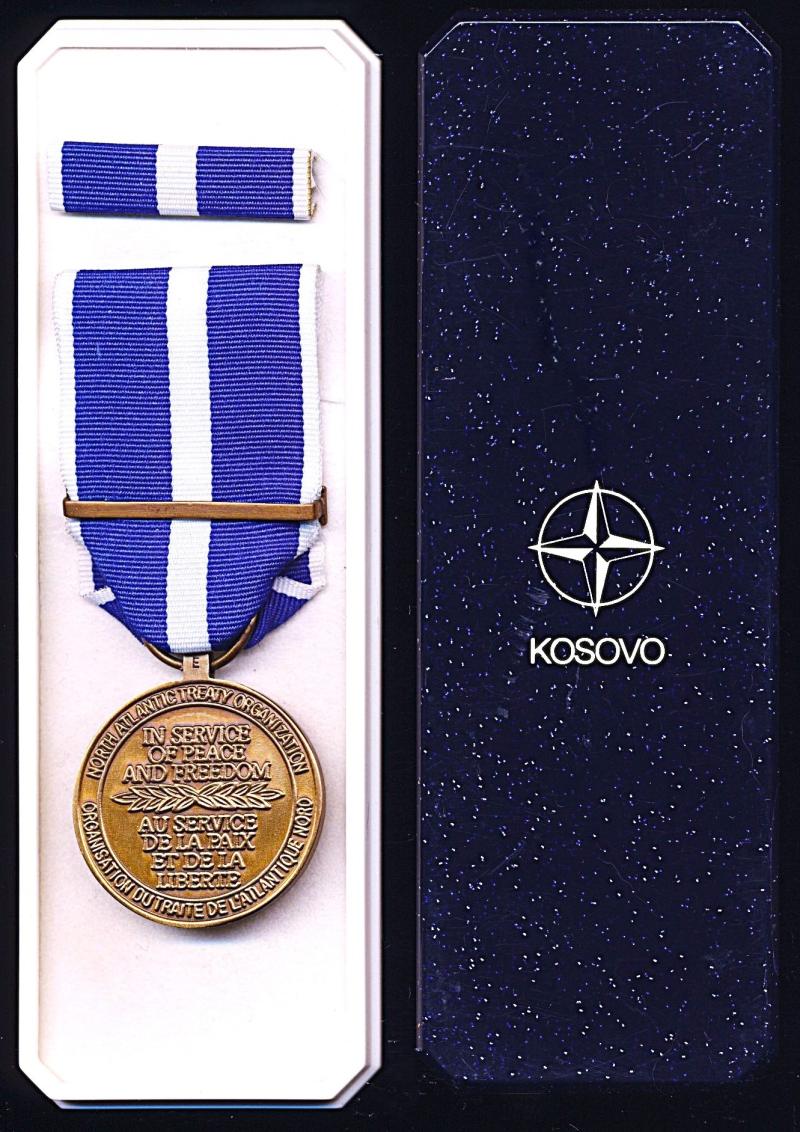 North Atlantic Treaty Organisation (NATO ): NATO Medal for the Former Yugoslavia. With clasp 'Kosovo'
