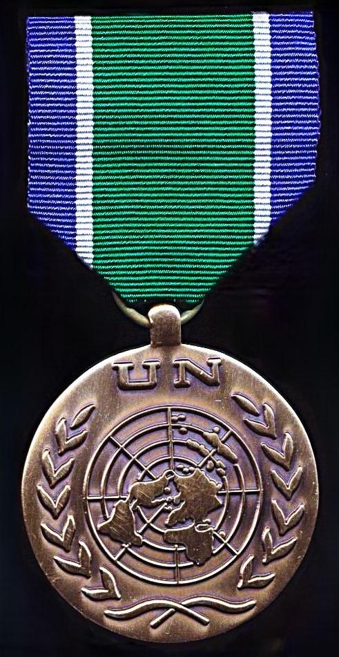 United Nations Medal: ONUC (United Nations Operation in the Congo 1960-1964). Type II riband post 1963 