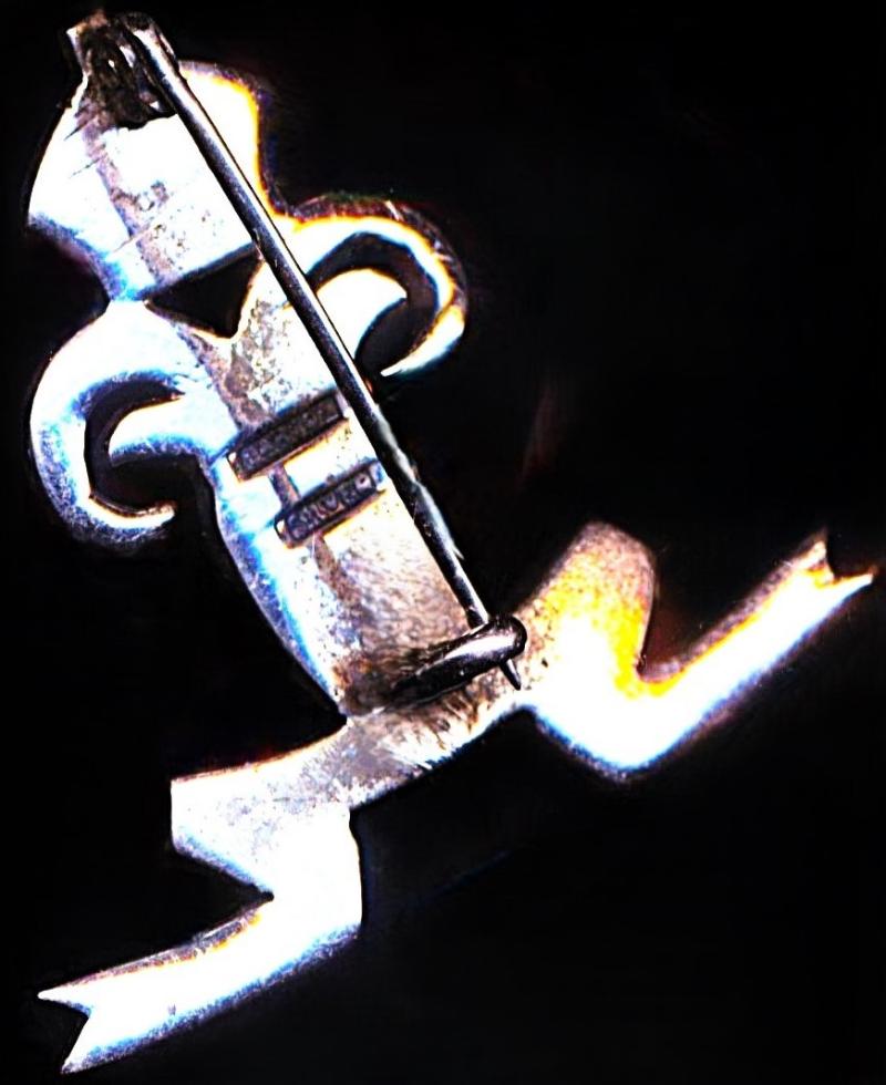 British India: South Waziristan Scouts. British Officer's Silver Cap Badge (c.1930-47)