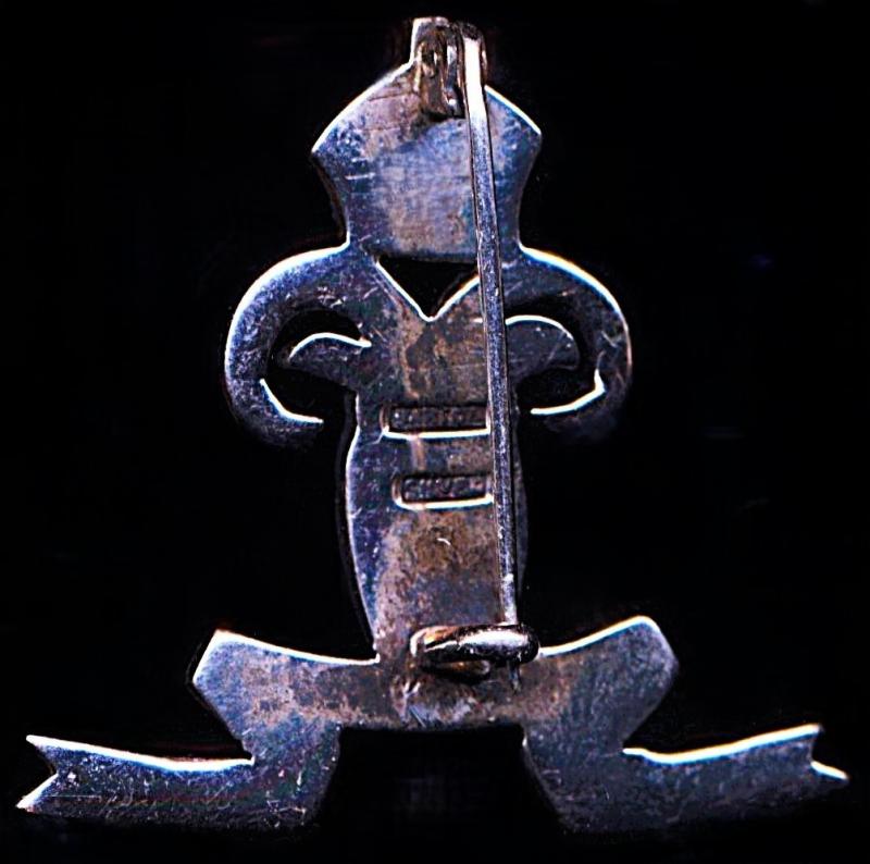 British India: South Waziristan Scouts. British Officer's Silver Cap Badge (c.1930-47)