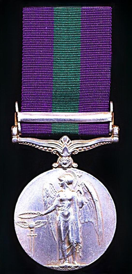 General Service Medal 1918-62. GV first type with clasp 'N. W. Persia' (Jemdr. Ganpat Singh.)