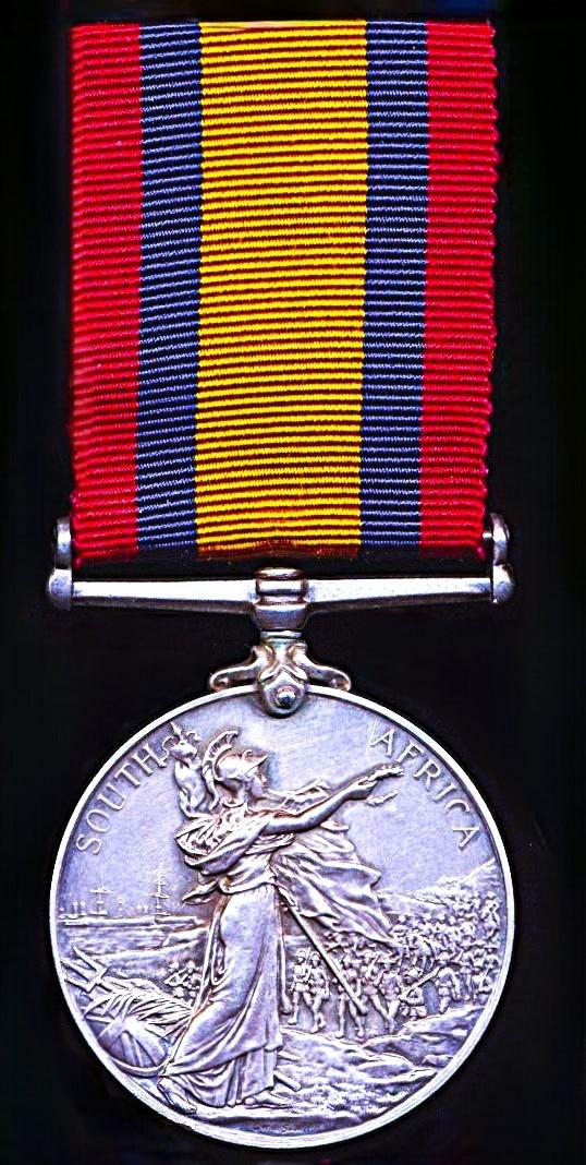 Queen's South Africa Medal. Silver issue. No clasp (J. Ferrier. C.G.R.)